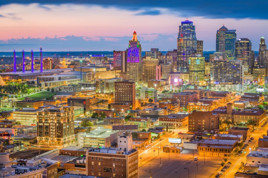 Kansas city missouri usa skyline