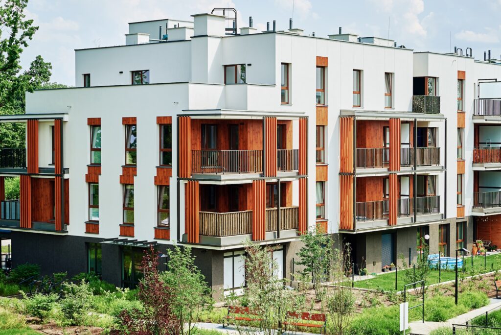 Modern aparment building